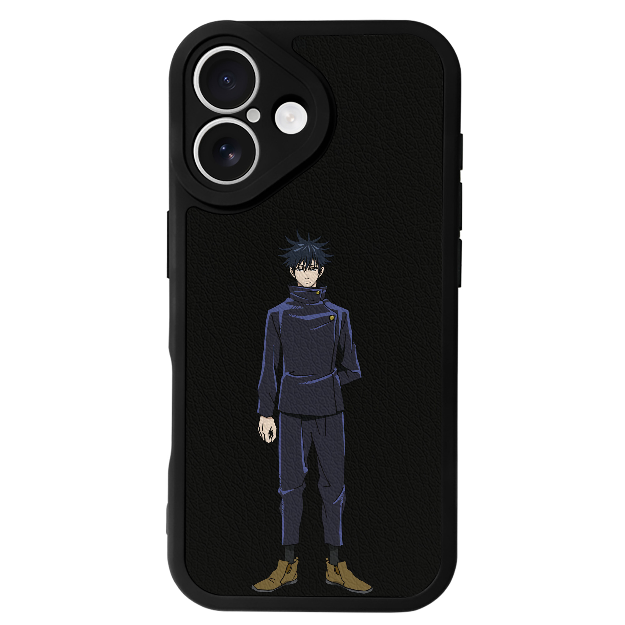 （画像用） 呪術廻戦 Jujutsu Kaisen 【iPhone 16シリーズ対応】シリコンスマホケース（レザー調） 材質：シリコン